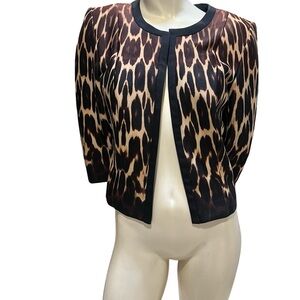 Stylish Leopard Print Women's Blazer size 6